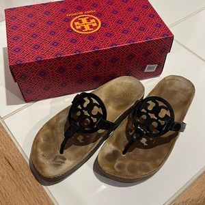 Tory Burch - Miller Cloud Patent Leather Sandals